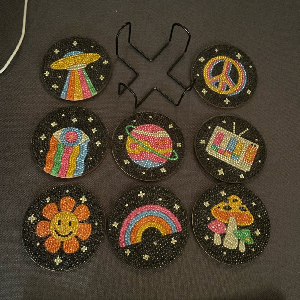 Ensemble de 8 sous-verres